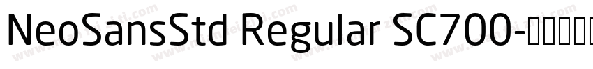 NeoSansStd Regular SC700字体转换